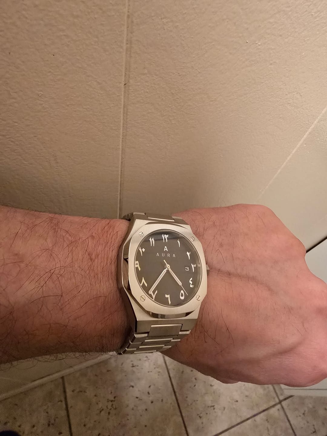 Customer photo review of Date 003: Steel/Black Arabic