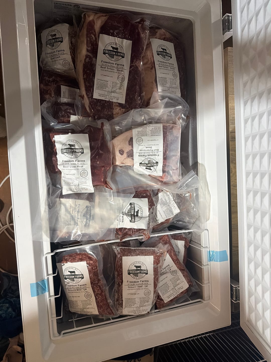 Customer photo review of Beef Meat Share! (Free Freezer)