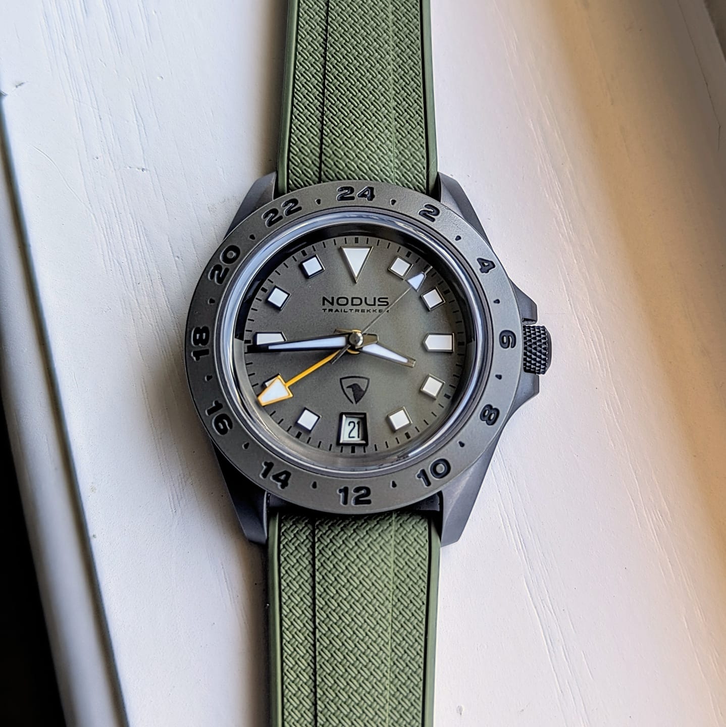 Customer photo review of Shark Skin Rubber - Olive