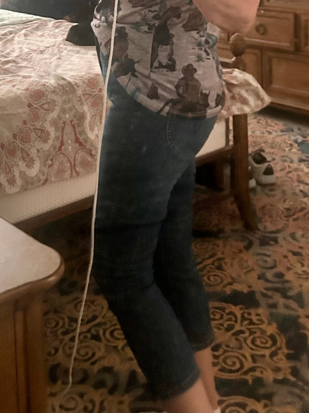 Customer photo review of Judy Blue High Waist Tummy Control Capris W/ Shield Pockets