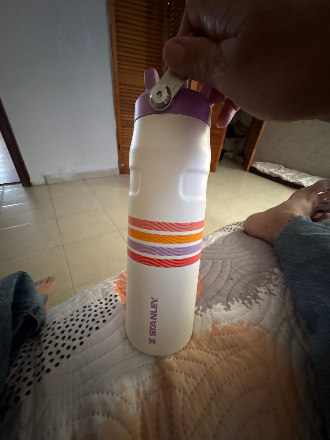 Customer photo review of Stanley Iceflow™ Aerolight Flip Straw Varsity | 709ML