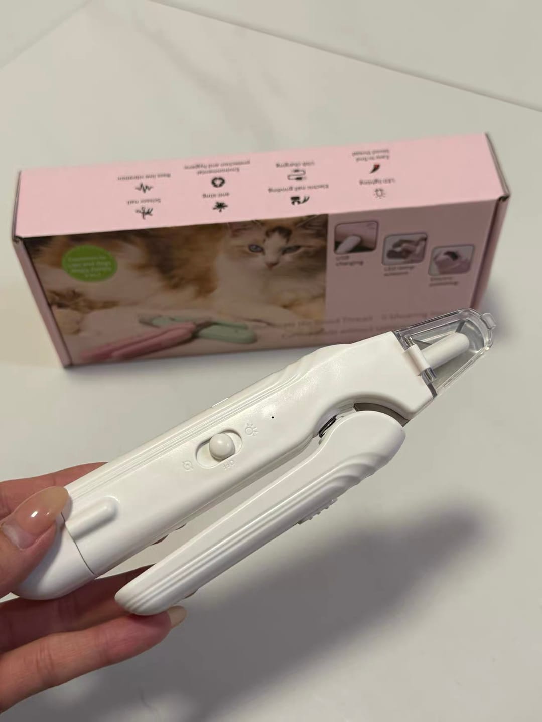 Customer photo review of 2-in-1 LED Pet Nail Trimmer