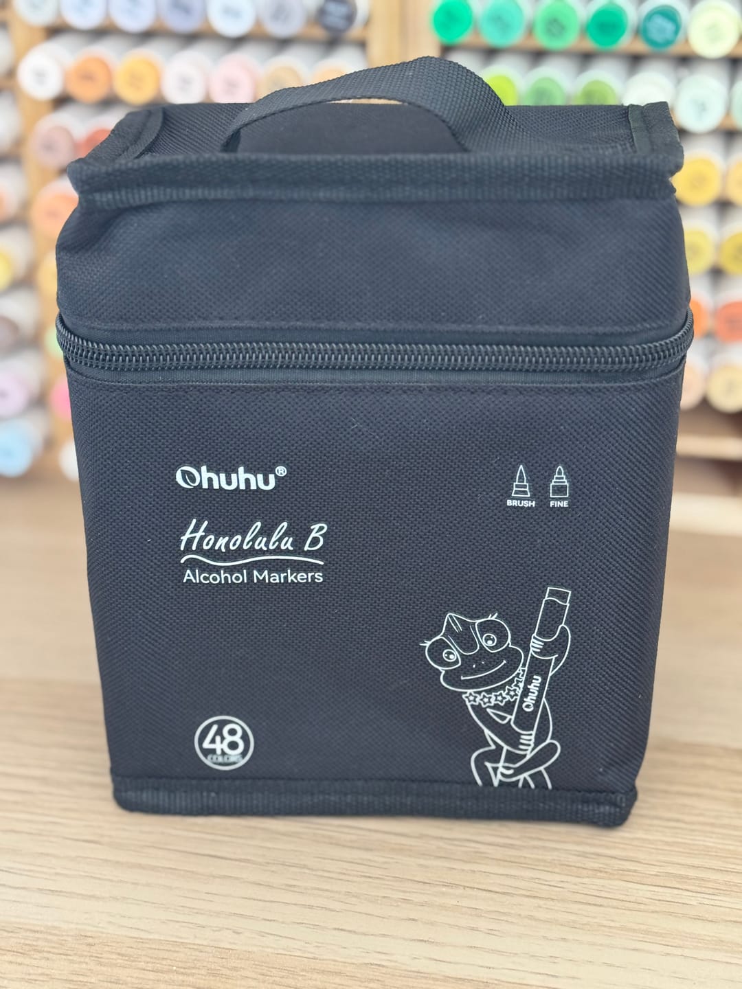 Customer photo review of Ohuhu Honolulu 48 Colors Dual Tips Alcohol Art Markers