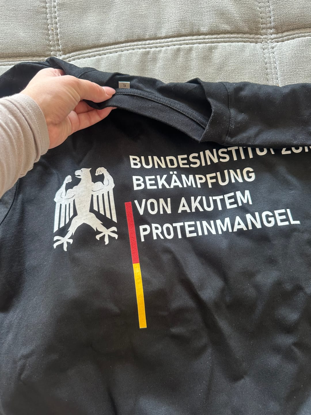 Customer photo review of Proteinmangel Shirt