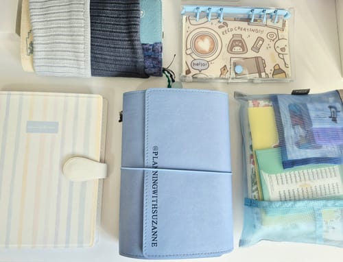 Customer photo review of Refillable Folio - PERIWINKLE BLUE TRIFOLD
