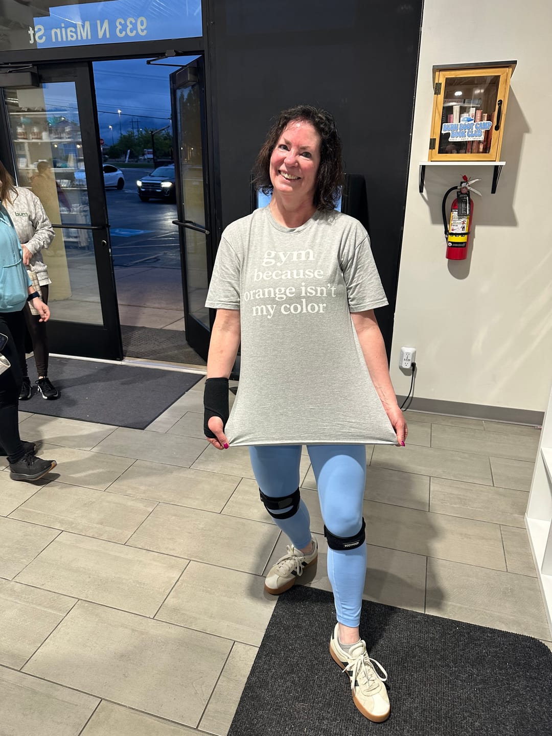 Customer photo review of Orange Isn't T-Shirt