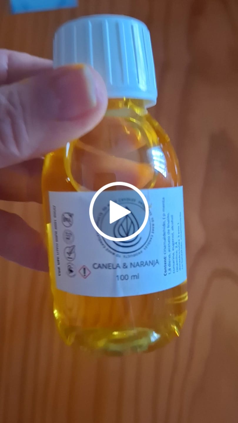 Customer video review of Fragancia CANELA & NARANJA