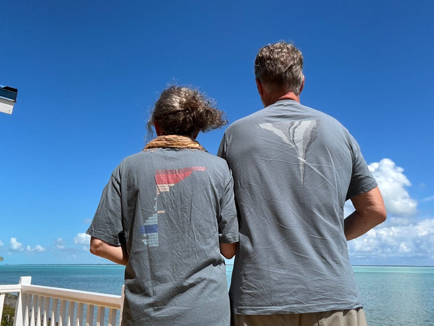 Customer photo review of the footprint - printed shirt