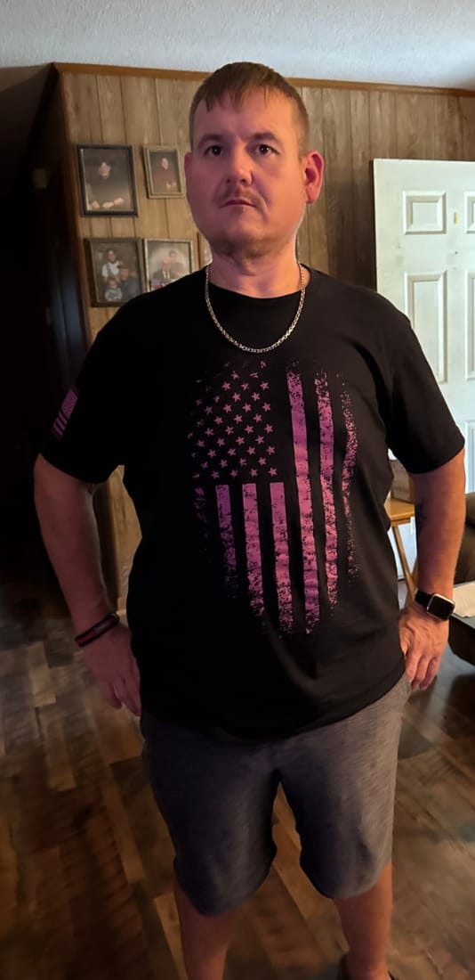 Customer photo review of Distressed Flag