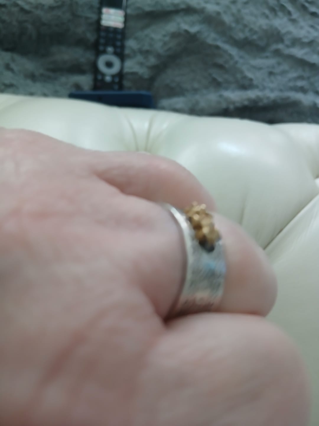 Customer photo review of Buddha Stones Lucky FengShui PiXiu Wealth Ring