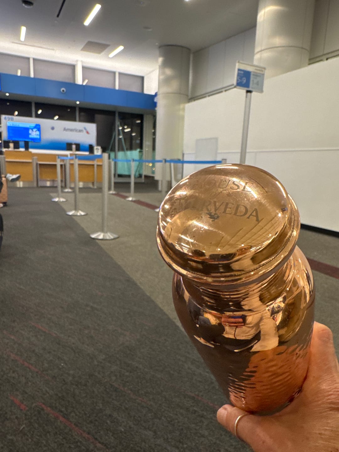 Customer photo review of Certified Ayurveda® Pure Copper Water Bottles - V2 Hand-Hammered Edition