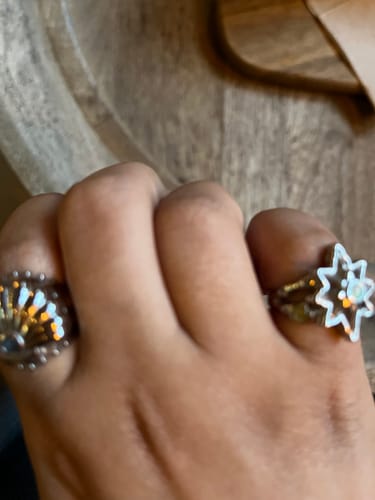 Customer photo review of North Star Ring Silver