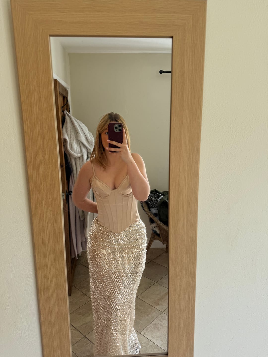 Customer photo review of CRYSTAL QUARTZ MAXI SKIRT