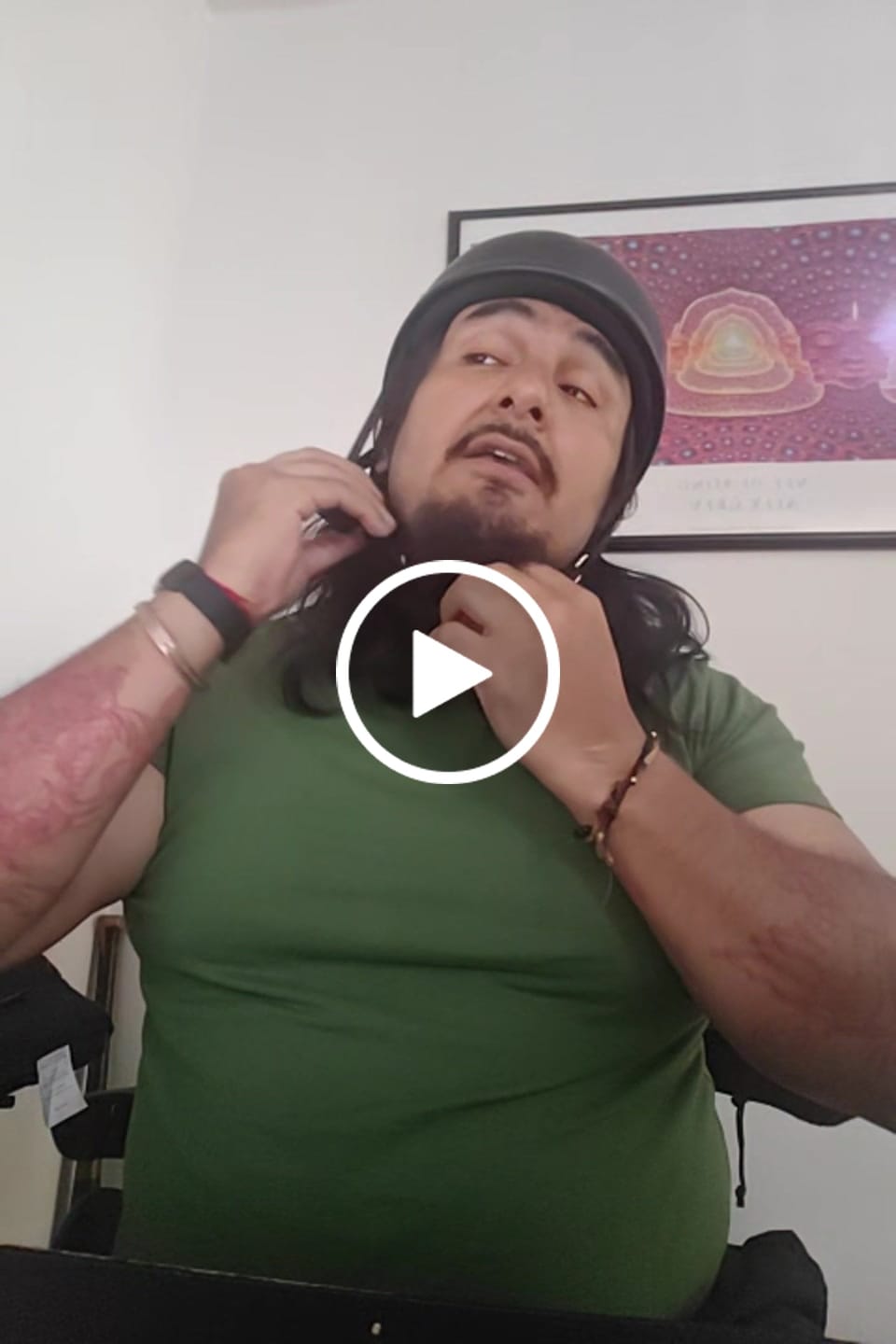 Customer video review of Lightweight SOA Style DOT Beanie Helmet / Matte Black