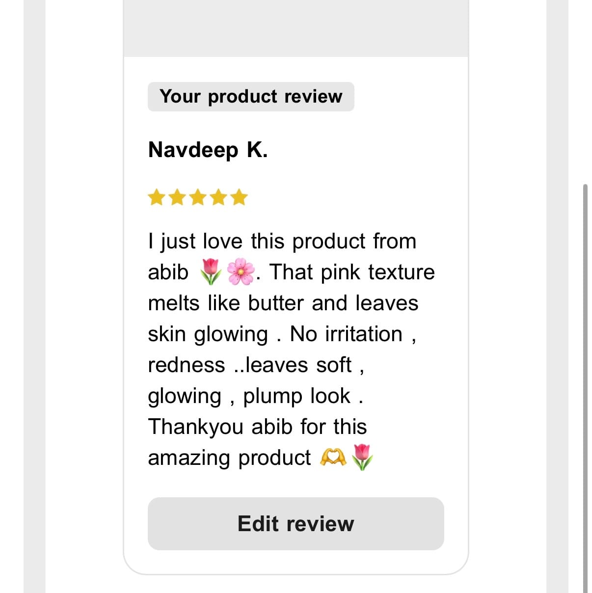 Customer photo review of PDRN Volume fill-it Booster crème 2.5 tube