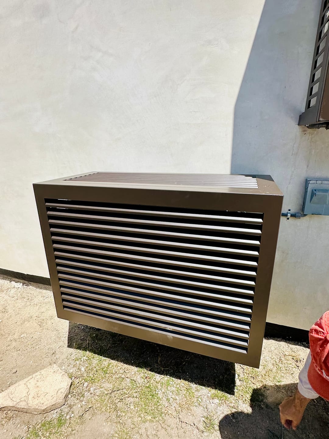 Customer photo review of Mini-Split AC Cover - Bronze