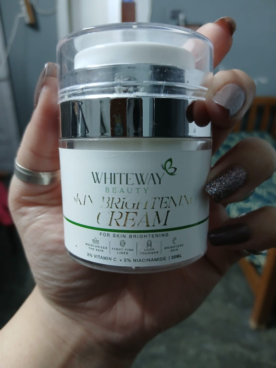 Customer photo review of Skin Brightening Cream - 30ml