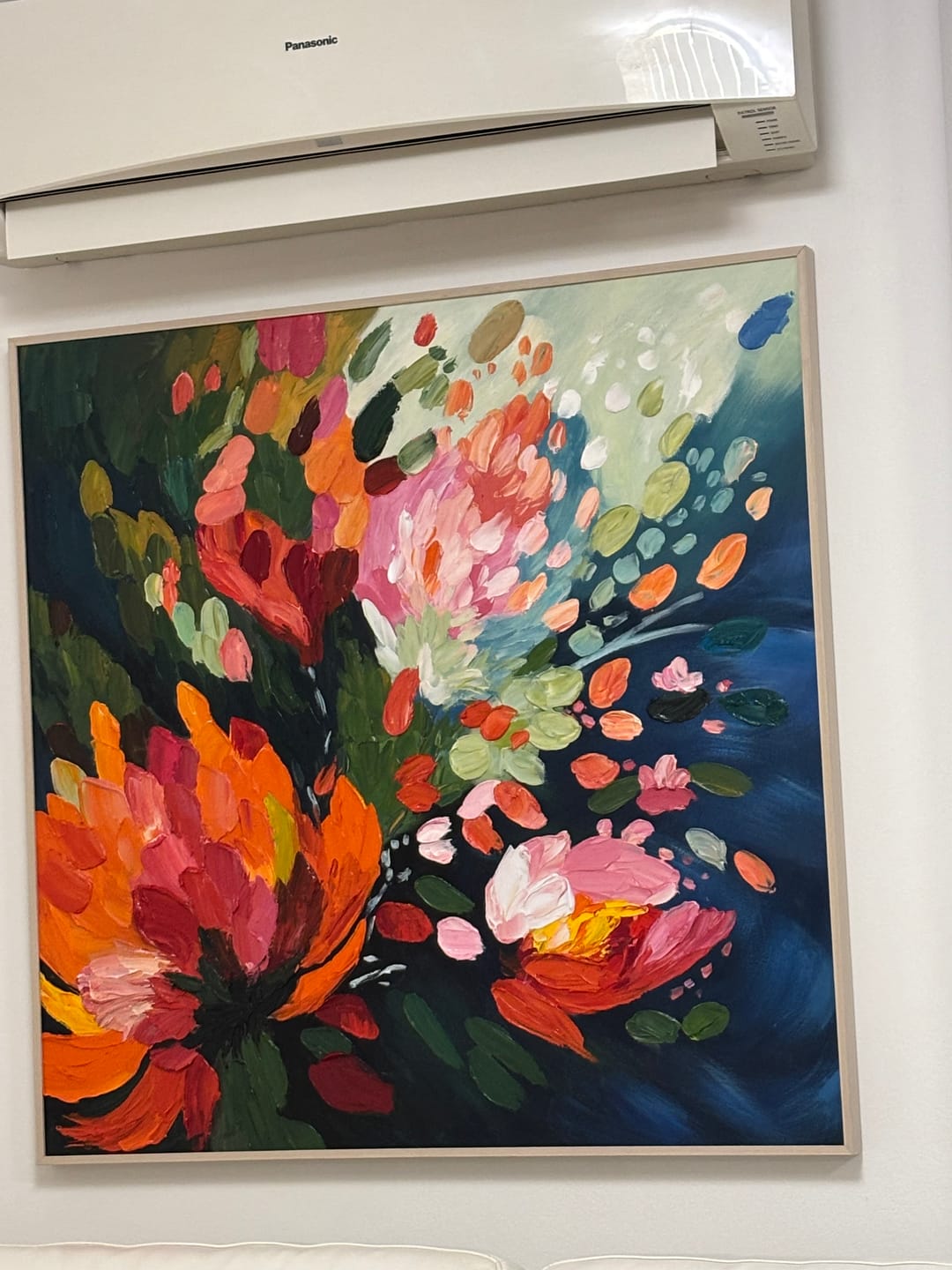 Customer photo review of Colorful Flower Abstract Wall Art #FP157