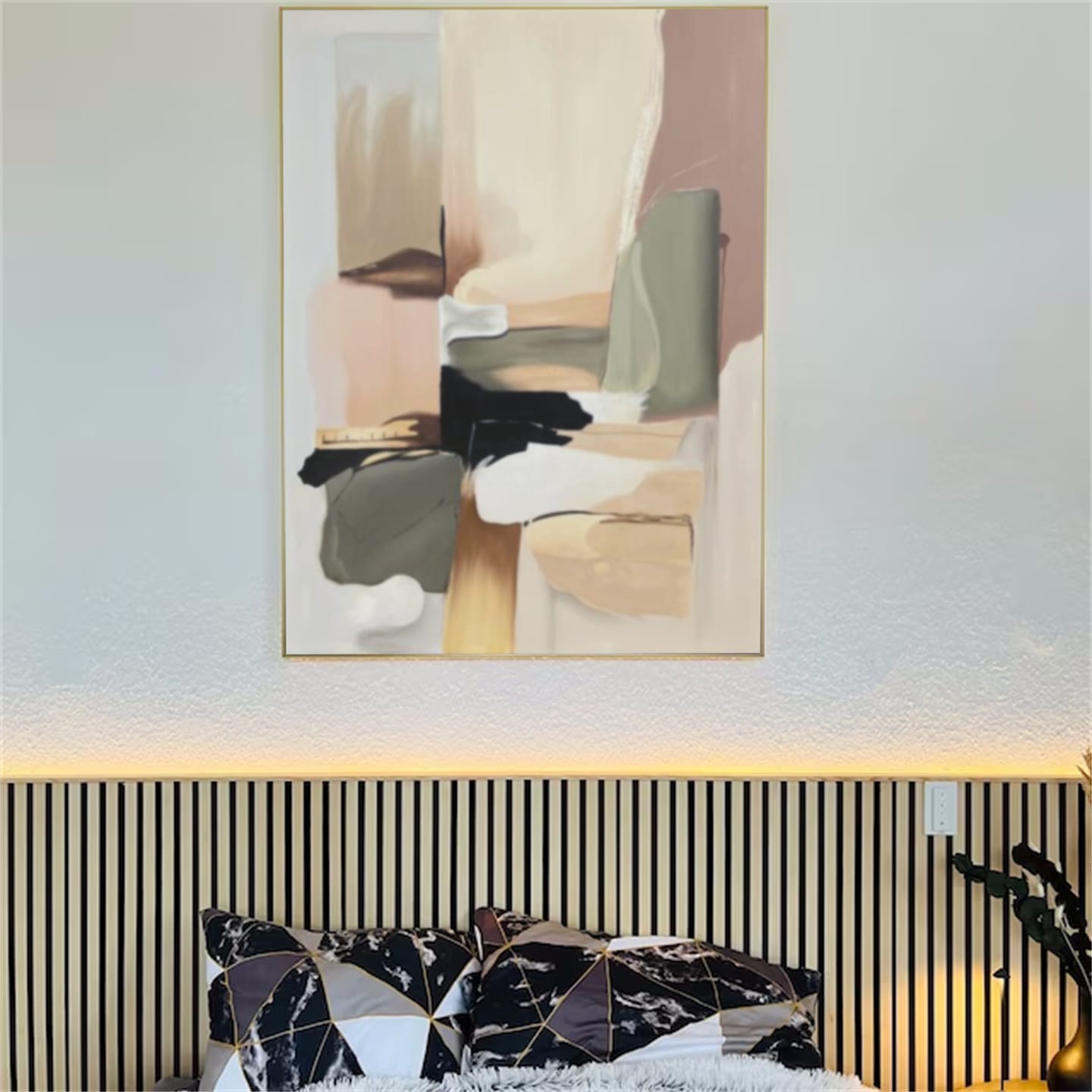 Customer photo review of Abstract Colorful Wall Art #AW046