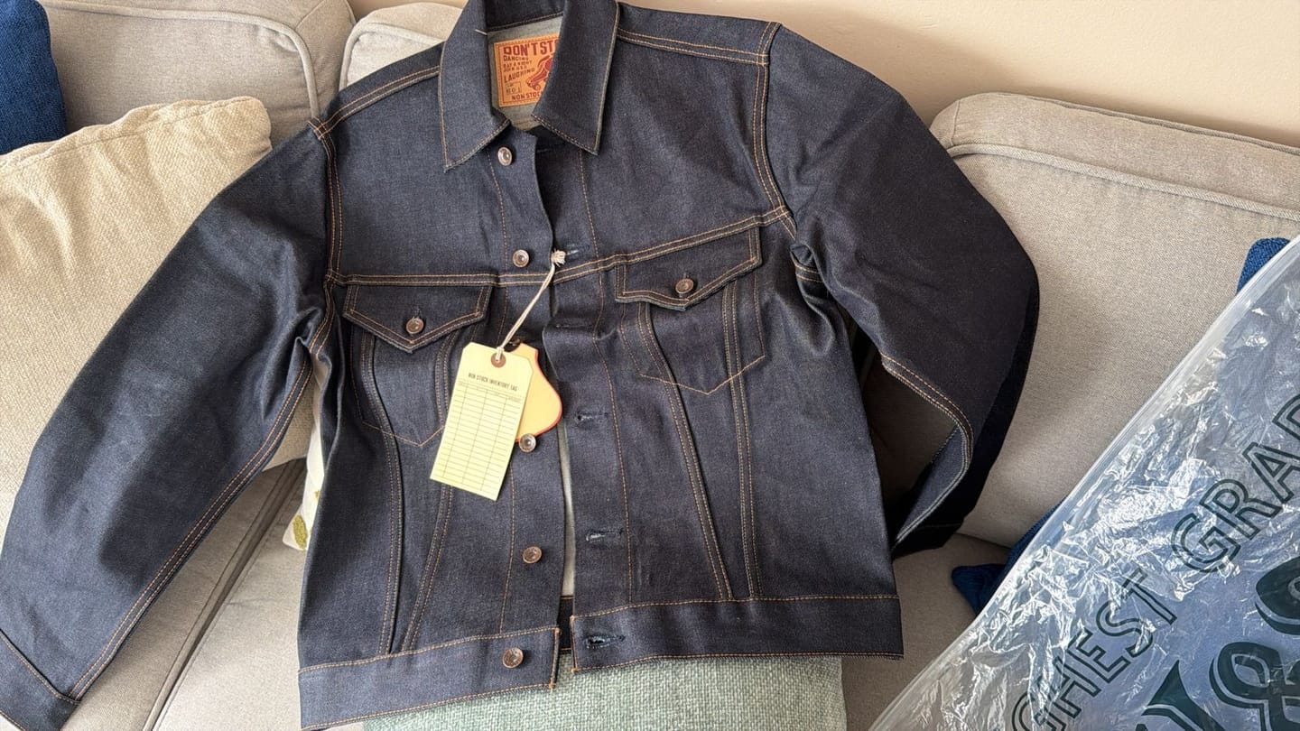 Customer photo review of Lot 601 1969 Model 3rd Selvedge Denim Jacket