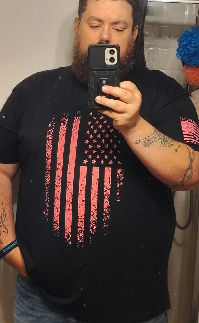 Customer photo review of Distressed Flag