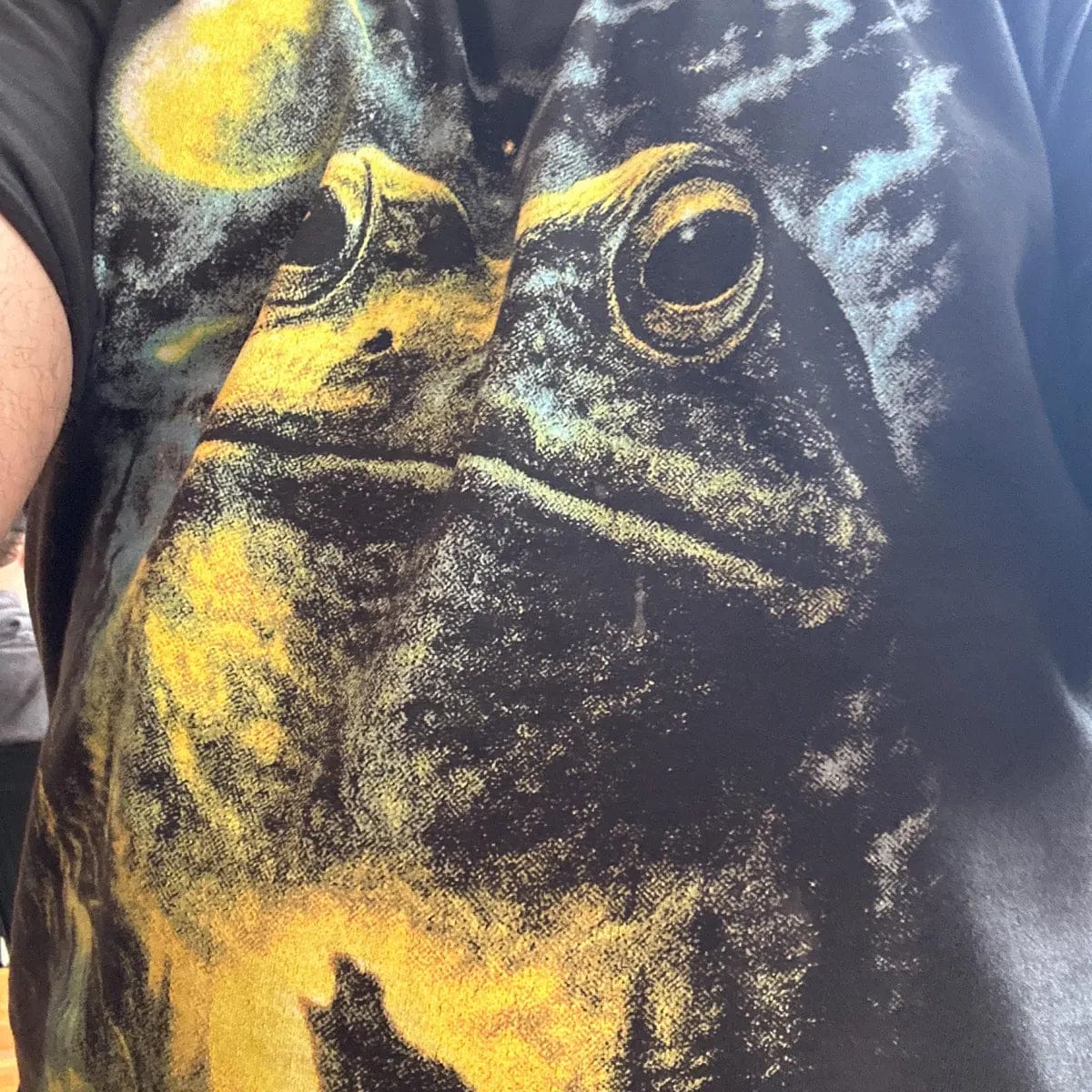 Customer photo review of Frog Howling to the Moon