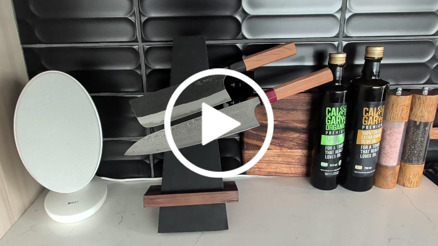 Customer video review of Black Leather Tilt Stand