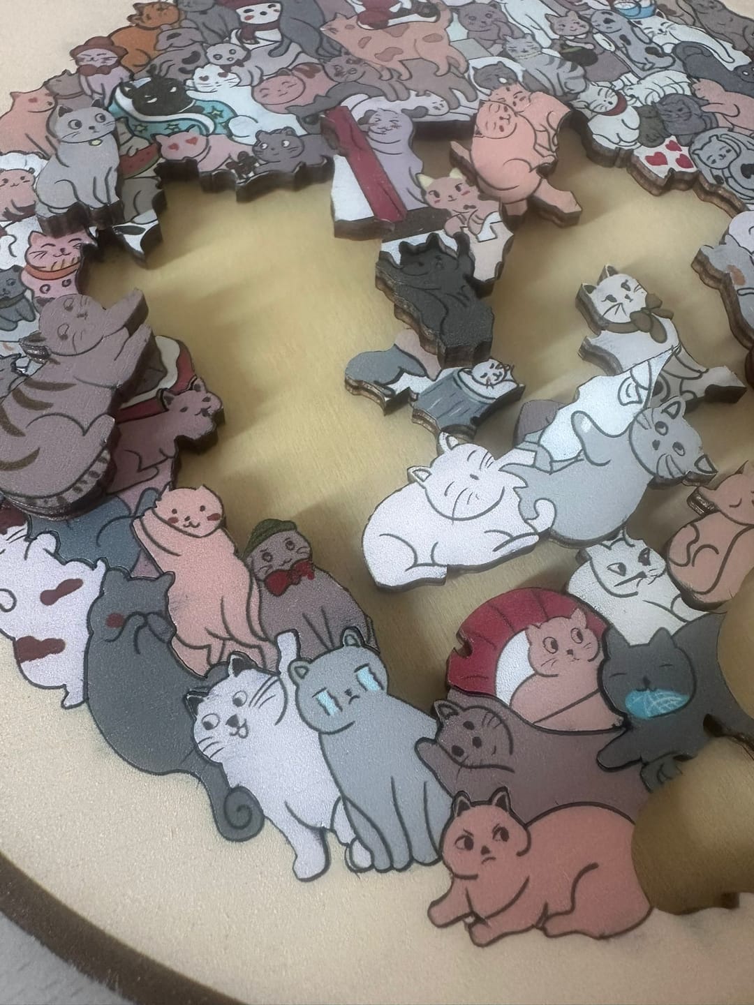 Customer photo review of Puzzle Mil Gatos