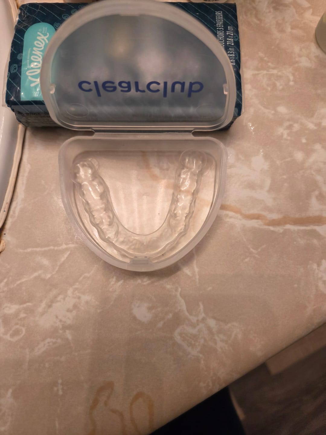 Customer photo review of Clear Custom Night Guard
