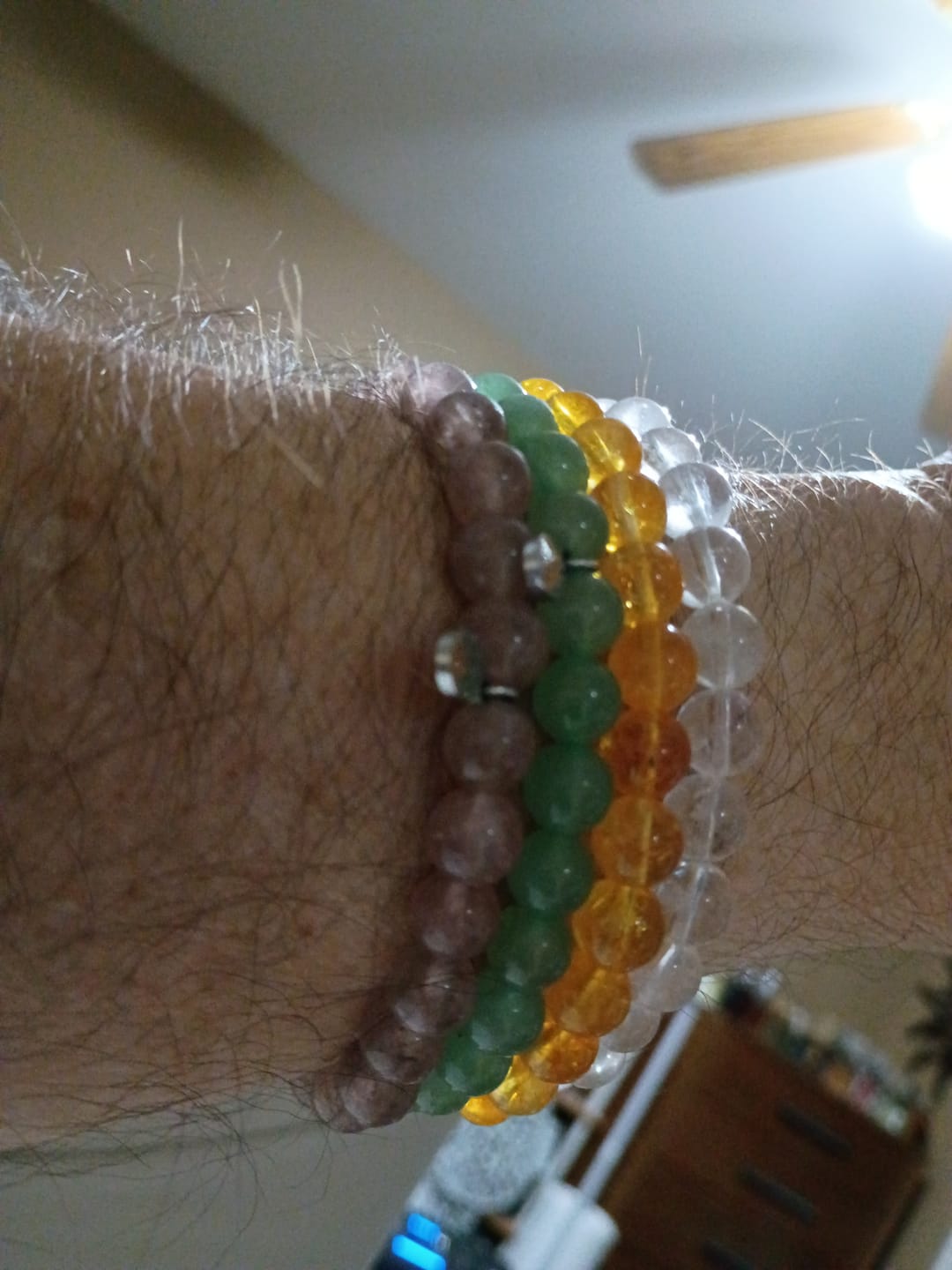 Customer photo review of Strawberry Quartz Bracelet