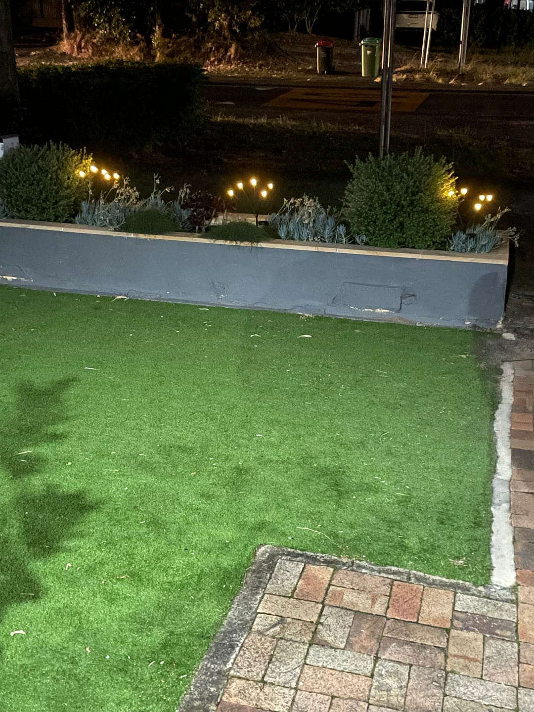 Customer photo review of GardenBrite™ Solar Firefly Lights