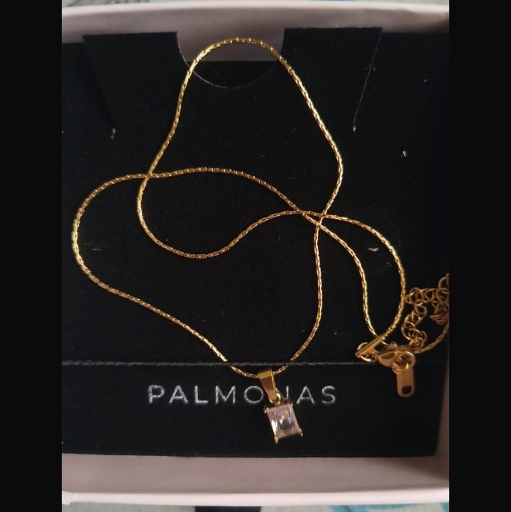Customer photo review of Delicate Moonstone Necklace