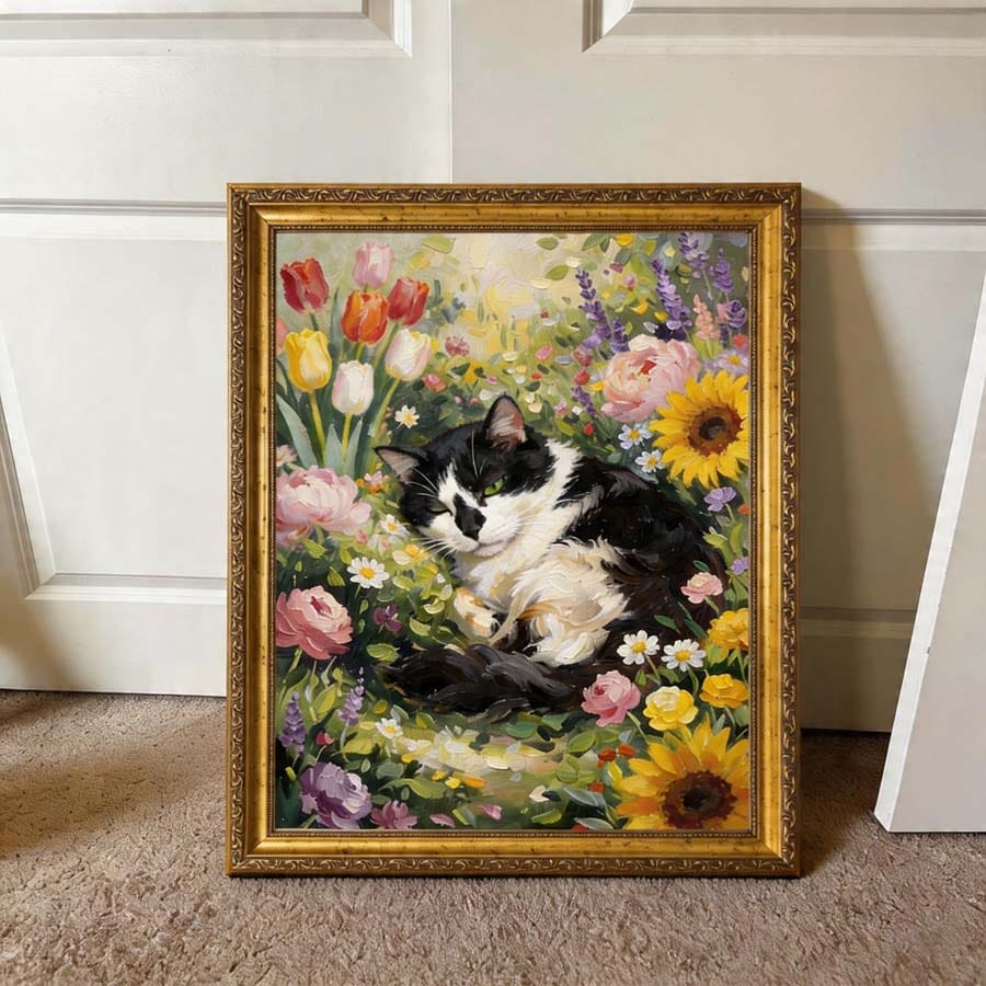 Customer photo review of Custom Pet Light Box Art (OIl painting)
