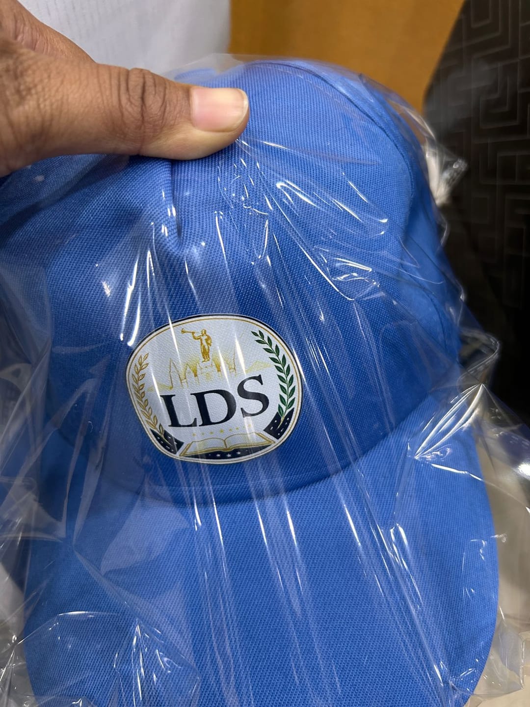 Customer photo review of Customized Caps | Customized With Your Company Logo | PrintMine.in