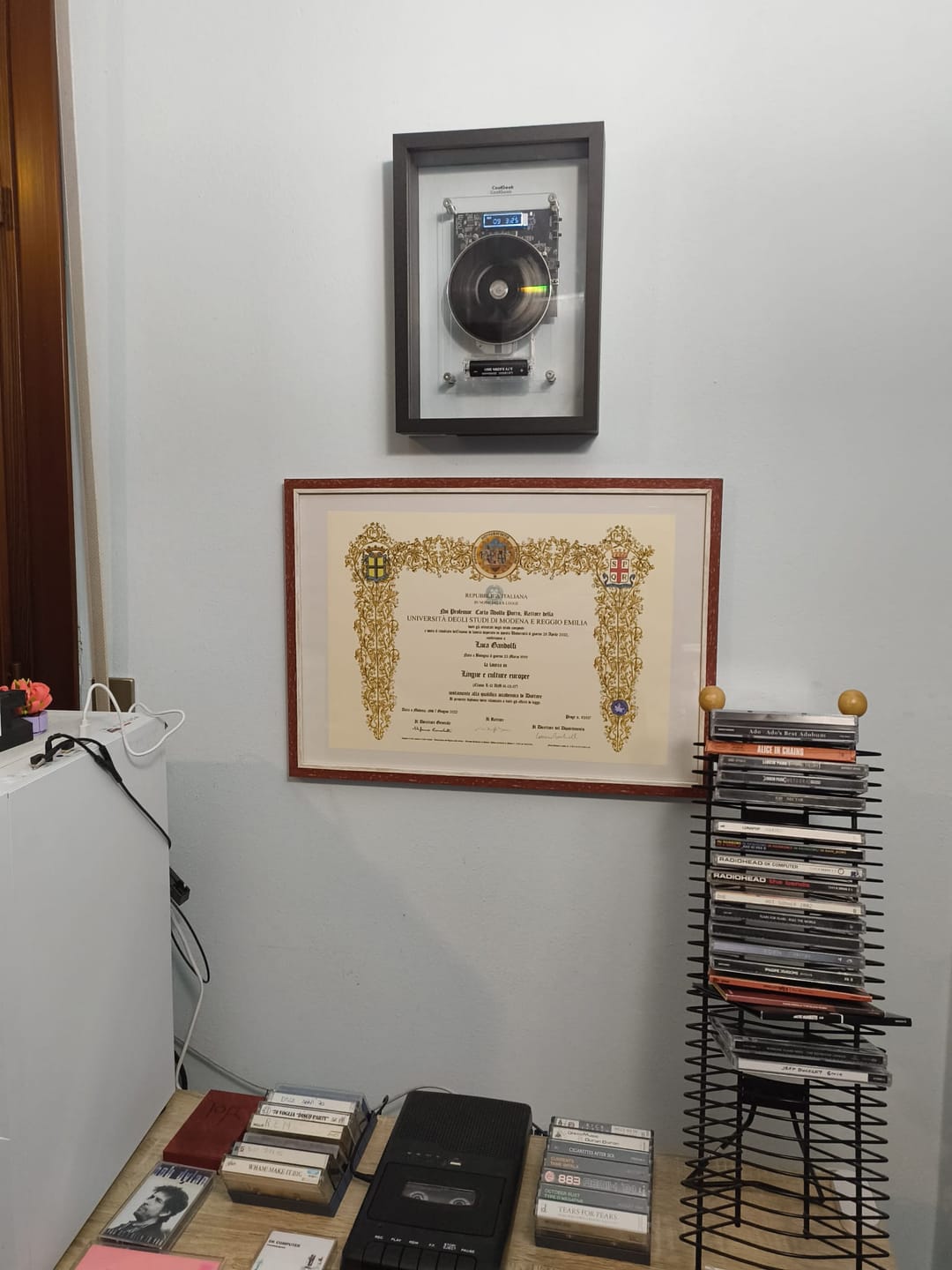 Customer photo review of M1 Music Frame CD Player