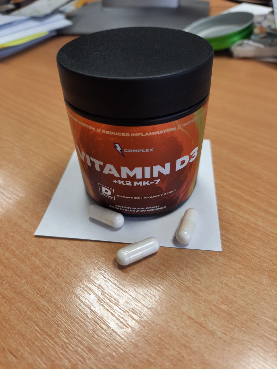 Customer photo review of Vitamin D3+K2 MK-7