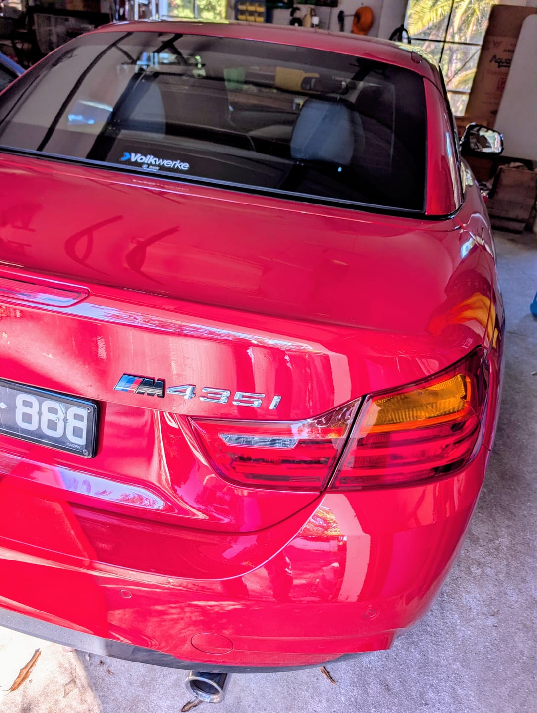Customer photo review of GLOSS BLACK BMW M TRUNK BADGE
