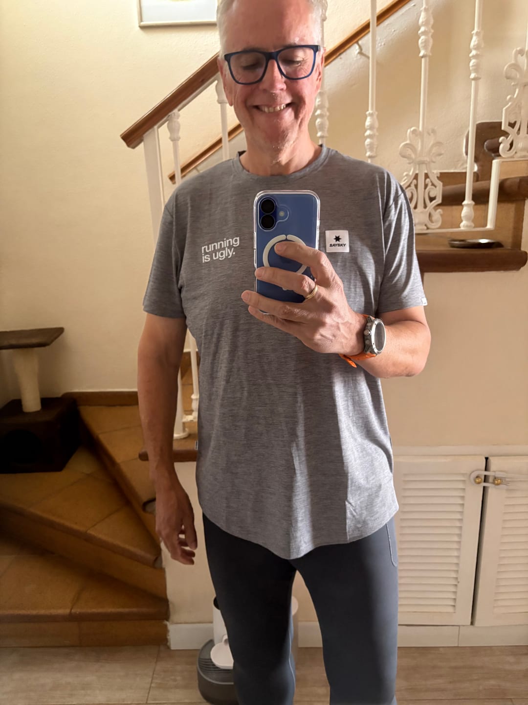 Customer photo review of saysky clean combat t-shirt, grey.