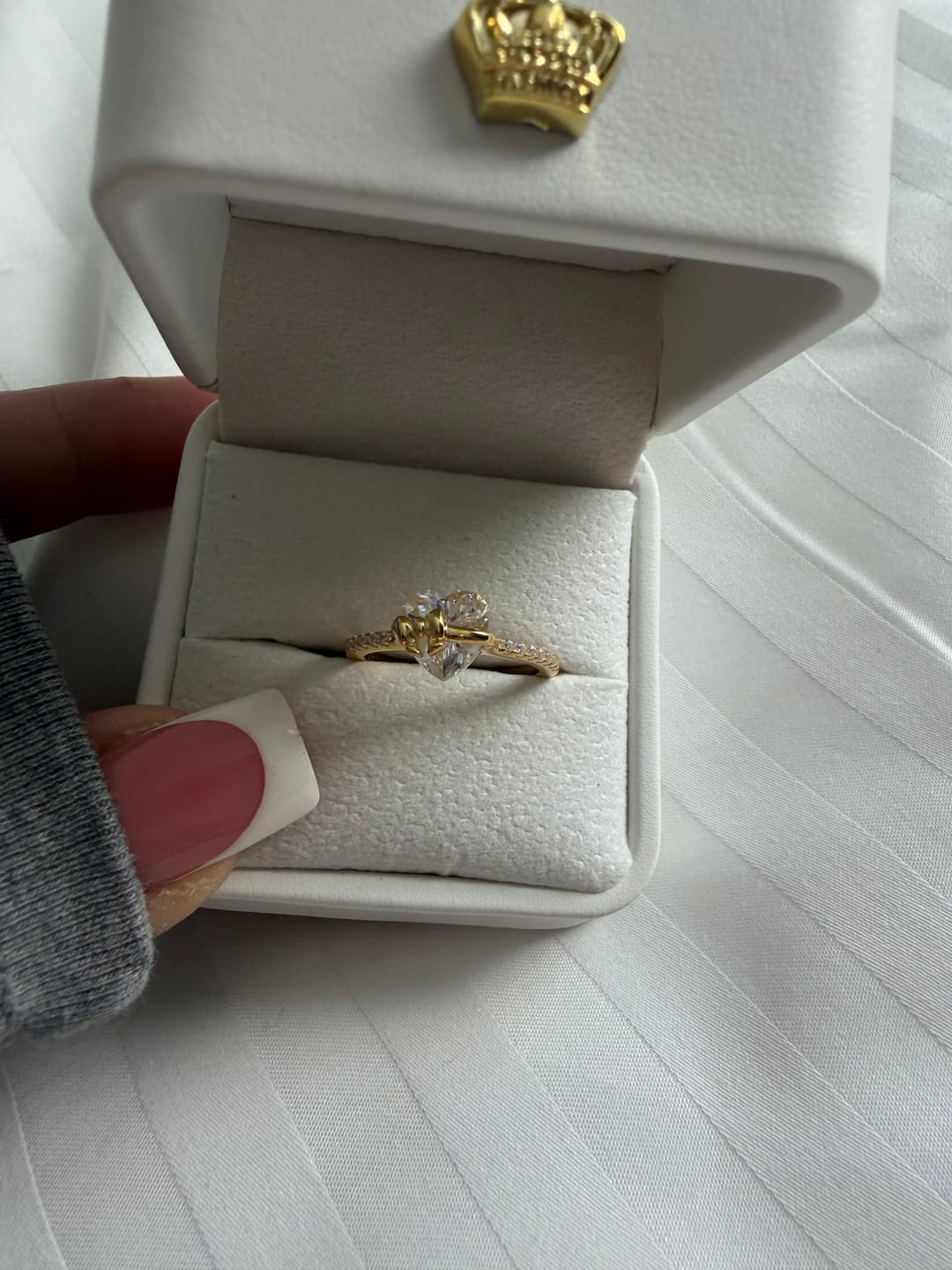 Customer photo review of Princess Heart Bow Ring | Limited Edition