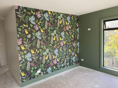 Customer photo review of Abel Tasman - Black - Custom Sized Wallpaper Mural (per m2)