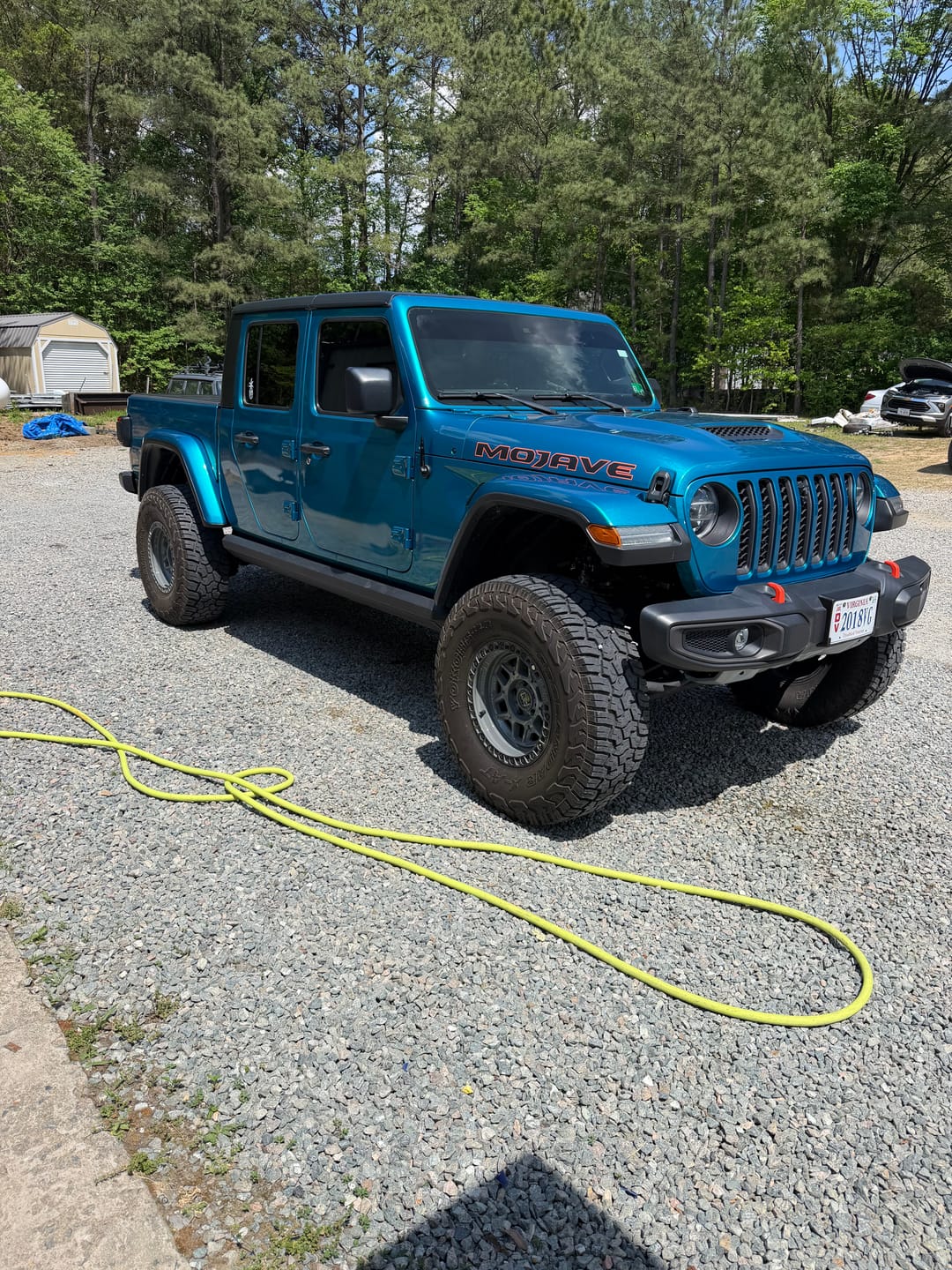 Customer photo review of MOJAVE Hood Lettering | Set of 2