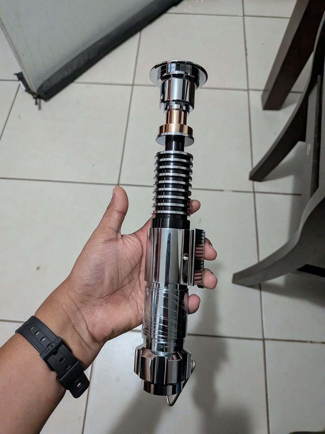Customer photo review of Luke Skywalker Lightsaber - A MITAD DE PRECIO!!!