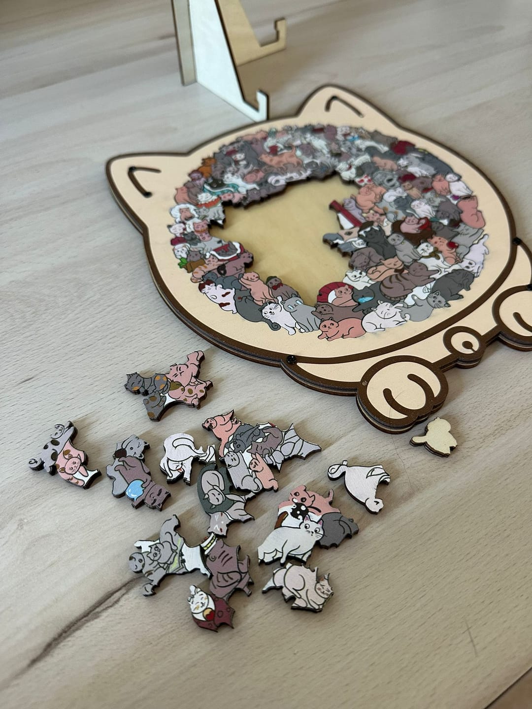 Customer photo review of Puzzle Mil Gatos