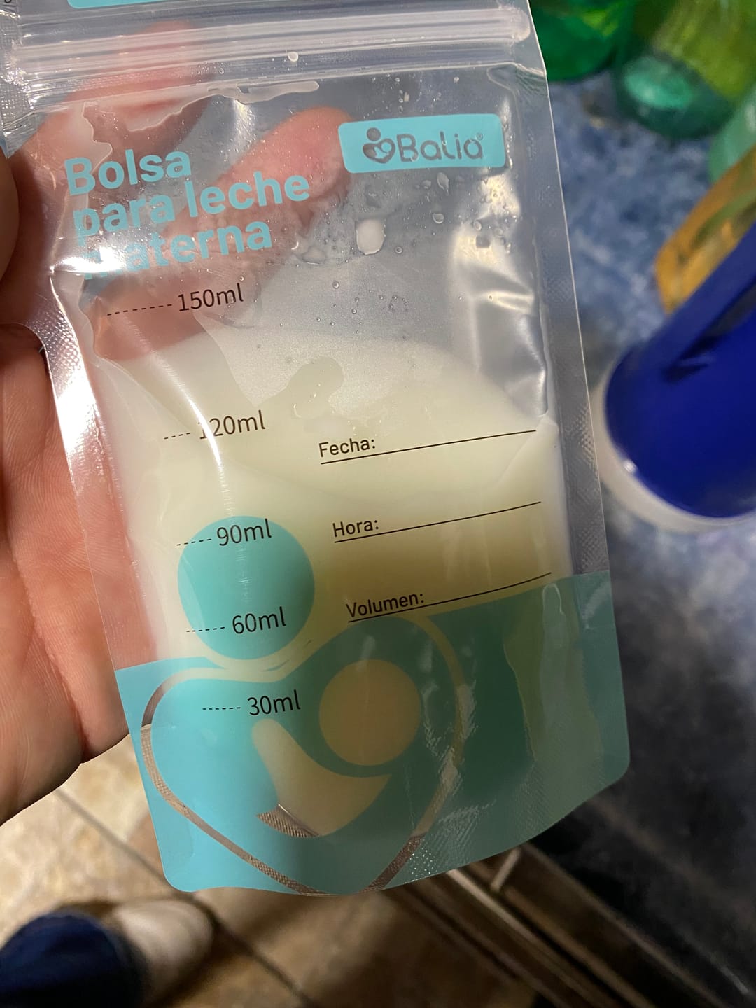 Customer photo review of Bolsa para leche materna 25un