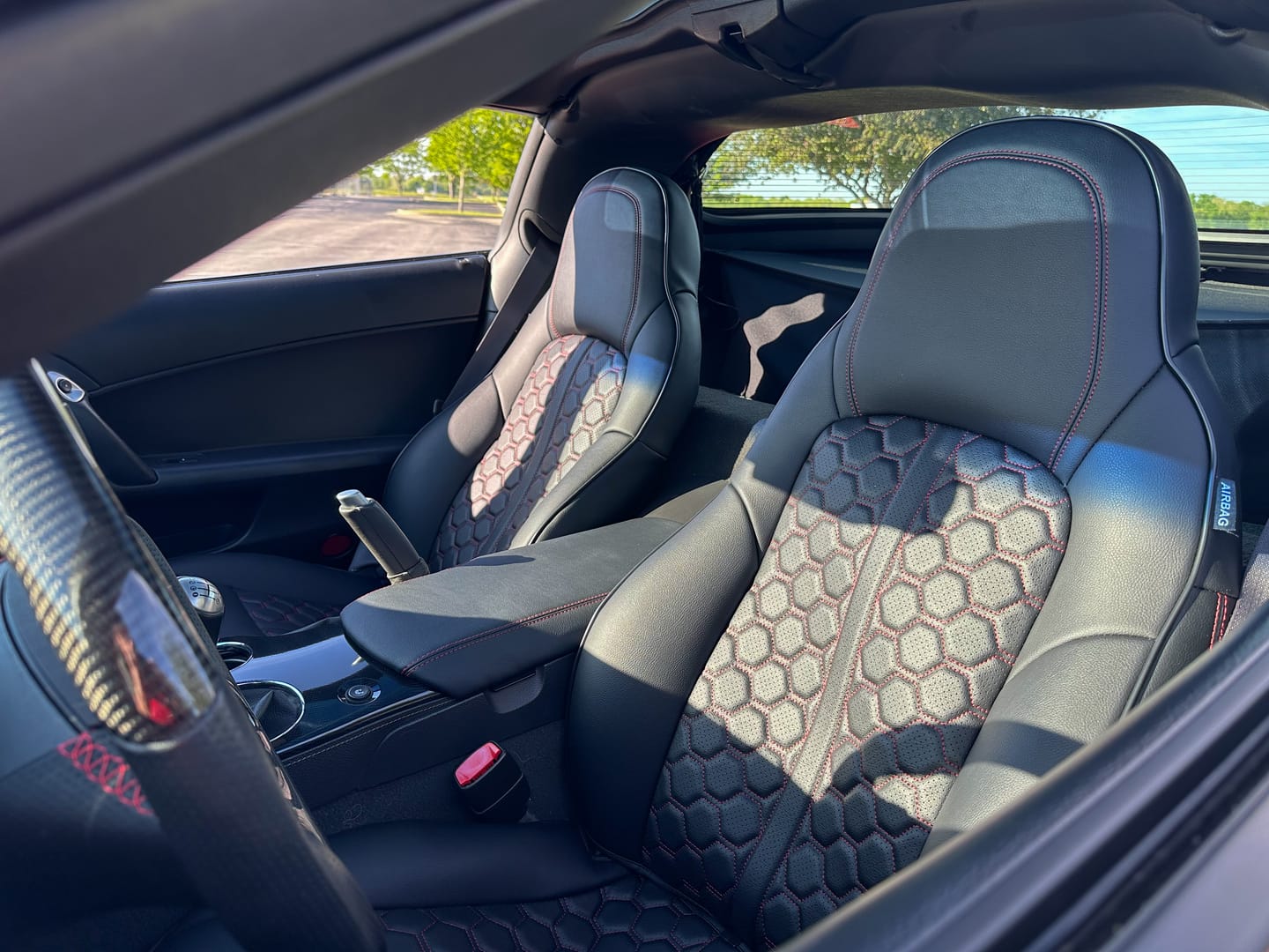 Customer photo review of Corvette C6 Custom Leather Seat Covers