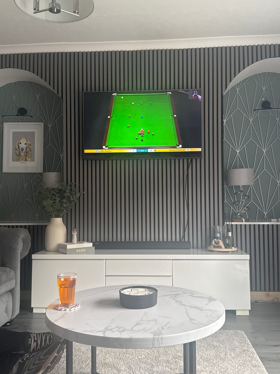 Customer photo review of Premium Acoustic Wall Panels - Light Grey