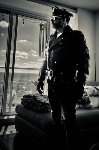 Customer photo review of Classic Leathermen Jacket