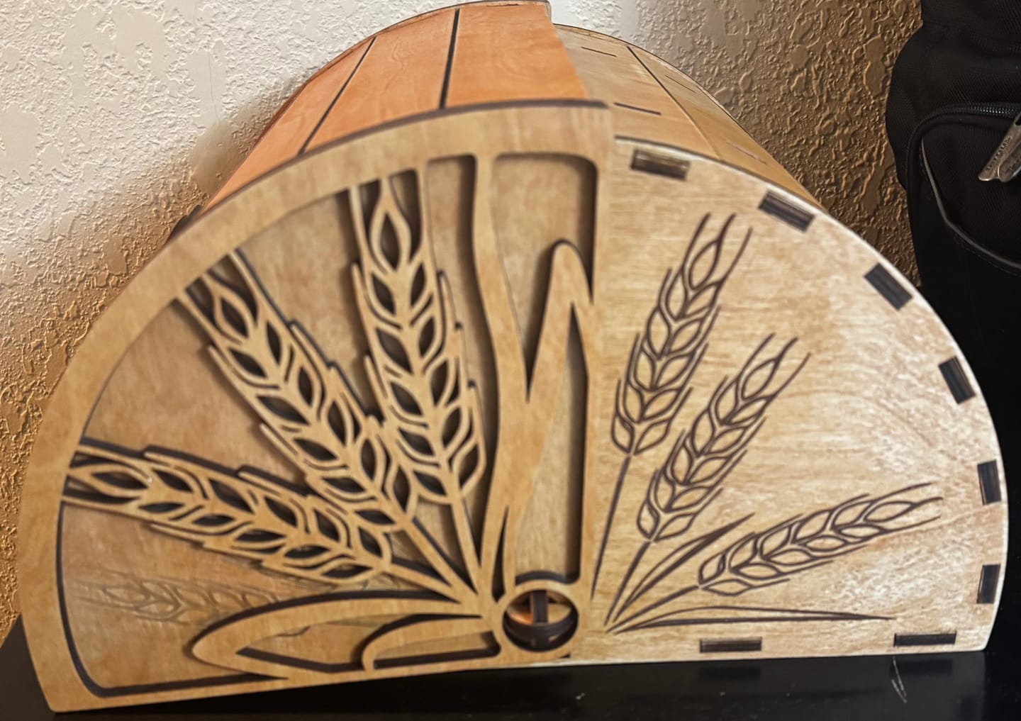 Customer photo review of Wooden bread box laser cut svg file