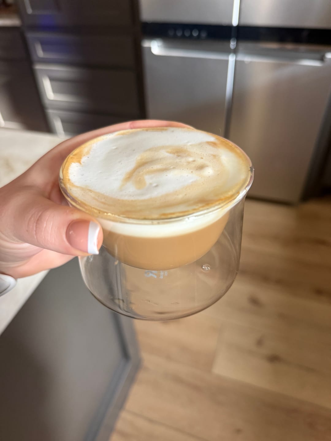 Customer photo review of FLUR Latte Glasses