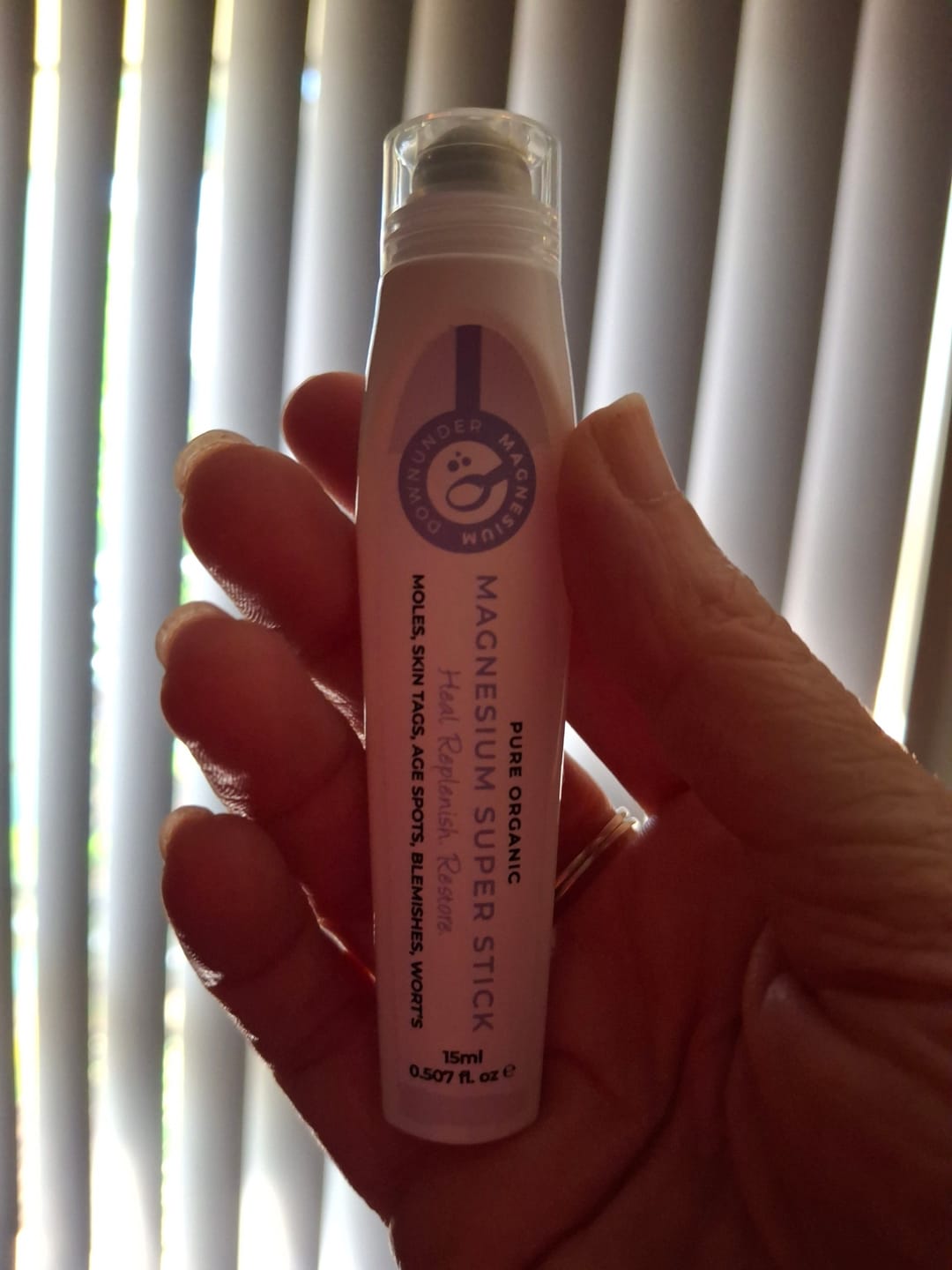 Customer photo review of THE VIRAL SUPER STICK - targets skin tags • keratosis • moles • sun damage • stubborn blemishes